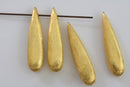 Gold Plated Tear Drop Spacer Beads - 37mm