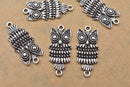 Antique Silver Owl Pendant Charms For Jewelry Makings 