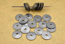 Black / Gunmetal Brushed Flat Spacers Heishi Disc Beads For Jewelry Makings 