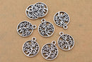 Antique Silver Tree Of Life Pendant Charms For Jewelry Makings 