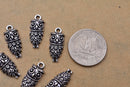 Antique Silver Plated Owl Charms