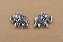 Antique Silver Plated Indian Elephant Charms