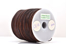 1mm Light Brown Leather Cord - Round - Distressed Matt Finish - Indian Leather - Wrap Bracelet Making Findings - Antique Color - Natural Dye
