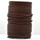 Light Brown Leather Cord Distressed Matt Finish