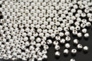 Silver Round Shiny Ball Beads For Jewelry Makings 
