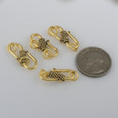 Gold Plated S Hook Clasps