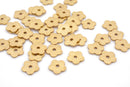 Gold Flower Flat Disc Heishi Spacer Charm Beads For Jewelry Makings 