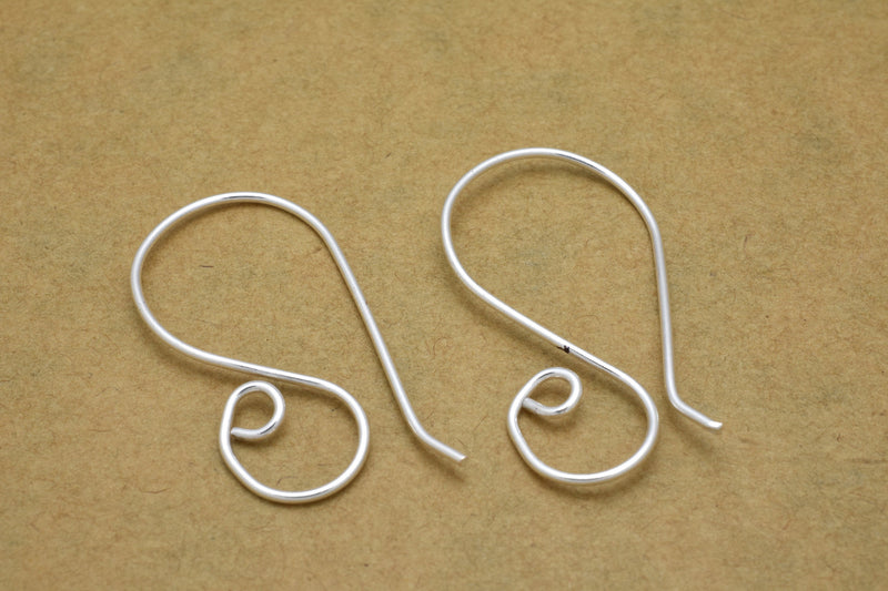 Silver Ear Wire Ear Hooks Parts For Earring Makings