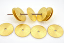 Gold Brushed Flat Spacers Heishi Disc Beads 