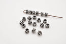 5mm Antique Silver Plated Bali Spacer Beads