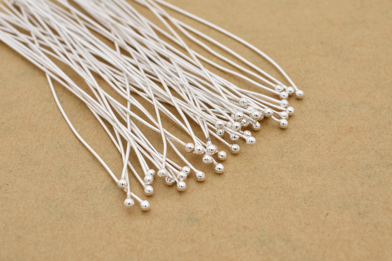 Silver Round Ball Head Pins For Jewelry Makings 
