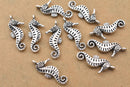 Antique Silver Sea Horse Pendant Charms