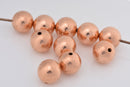 Copper Round Shiny Ball Beads For Jewelry Makings 