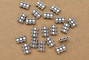 Silver Antique Space End Bar Strand Reducer For Jewelry Makings 