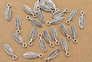 Antique Silver Feather Pendant Charms For Jewelry Makings 
