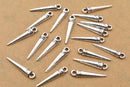 Antique Silver Spikes Pendant Charms For Jewelry Makings 