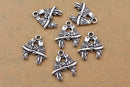 Antique Silver Love Birds Pendant Charms For Jewelry Makings 