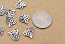 Antique Silver Plated Heart Charm