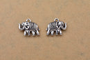 Antique Silver Plated Indian Elephant Charms