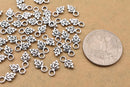 Antique Silver Plated Leaf Charms - 10x5mm