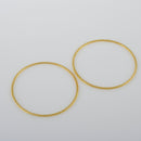 Gold Plated Connector Ring Links - 70mm