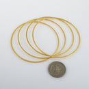 Gold Earring Connector Circle Links Components For Jewelry Makings 