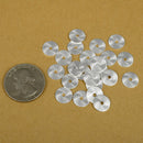 Silver Plated Heishi Flat Disc Spacer Beads - 10mm