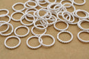 Silver Twisted Closed Jump Rings For Jewelry Makings