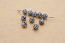 Antique Silver Bali Ball Spacers Beads For Jewelry Makings 