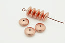 Copper Saucer Spacer Beads For Jewelry Makings 