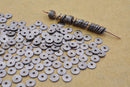 Black / Gunmetal Flat Spacers Heishi Disc Beads For Jewelry Makings 