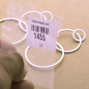 Silver Plated Long Earring Connector Charm Hoops