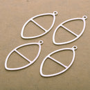 Silver Marquise Earring connector charm links for earring makings 