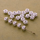 6mm Silver Plated Bali Spacer Beads