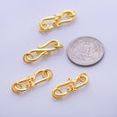 Gold S  Hook Clasps For Jewelry Makings 