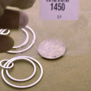 Silver Plated Circle Earring Connector Charms