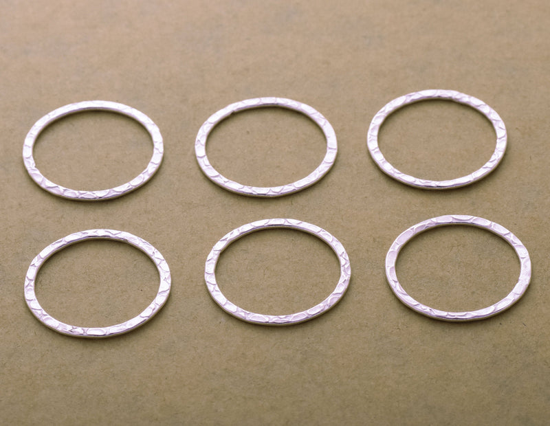 Silver Connector Rings Circle Links Charms For Jewelry Makings 