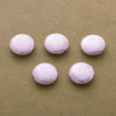 Silver Brushed Saucer Beads For Jewelry Makings 