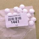 Silver Plated 8mm Hammered Saucer Spacer Beads