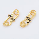 Antique Gold Plated Bali S Hook Clasps