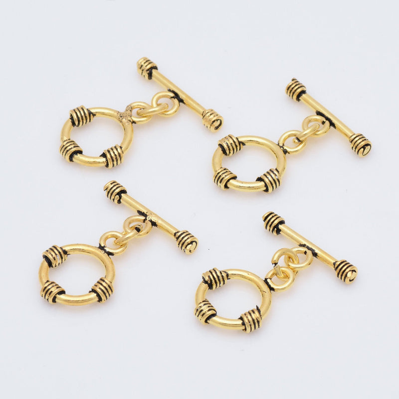 Antique Gold Toggle Clasps For Jewelry Makings
