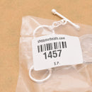 Silver Plated Toggle T Bar Rope Bali Clasps