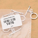 Antique Silver Plated Toggle T Bar Clasps - 13mm