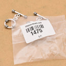 Antique Silver Plated Rope Bali Toggle T Bar Clasps - 14mm