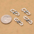 Antique Silver Plated Bali S Hook Clasps - 32mm