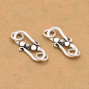 Antique Silver S Bali Clasps For Jewelry Makings 
