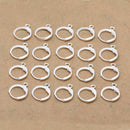 Silver Plated Lever Back Ear Wire Hooks - 15mm
