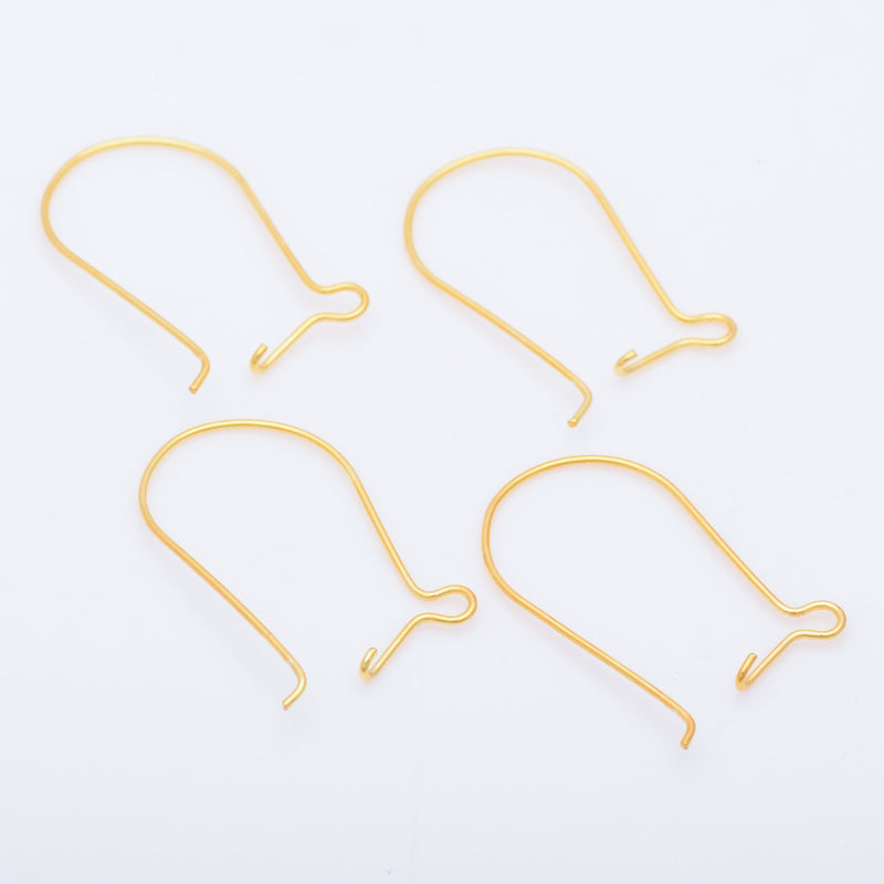 Gold Kidney Ear Wire Ear Hooks Parts For Earring Makings