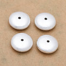 Silver Plated 16mm Saucer Spacer Beads