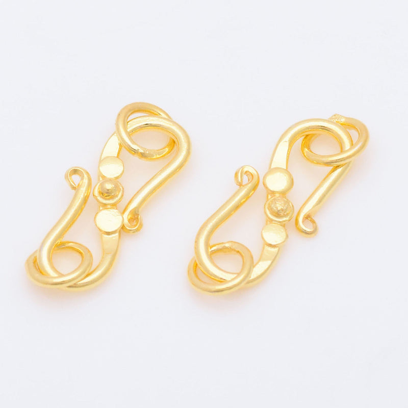 Gold Plated S Hook Clasps Closures